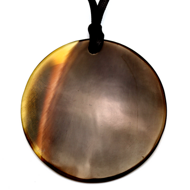 Horn & Lacquer Pendant #13495 - HORN JEWELRY