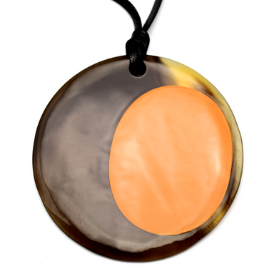 Horn & Lacquer Pendant #13495 - HORN JEWELRY
