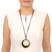 Horn & Lacquer Pendant #13496 - HORN JEWELRY