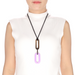 Horn & Lacquer Pendant #13553 - HORN JEWELRY