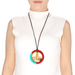 Horn & Lacquer Pendant #13576 - HORN JEWELRY