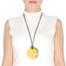 Horn & Lacquer Pendant #13584 - HORN JEWELRY