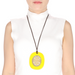 Horn & Lacquer Pendant #13585 - HORN JEWELRY