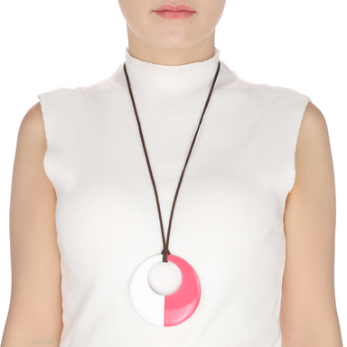 Horn & Lacquer Pendant #13589 - HORN JEWELRY