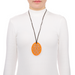 Horn & Lacquer Pendant #13691 - HORN JEWELRY