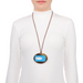 Horn & Lacquer Pendant #13693 - HORN JEWELRY