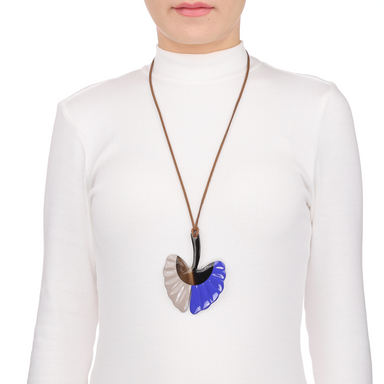 Horn & Lacquer Pendant #13712 - HORN JEWELRY