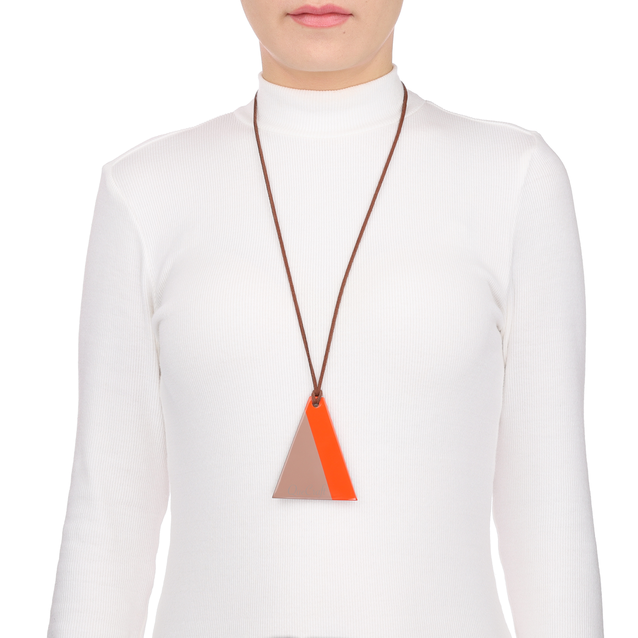 Horn & Lacquer Pendant #13713 - HORN JEWELRY
