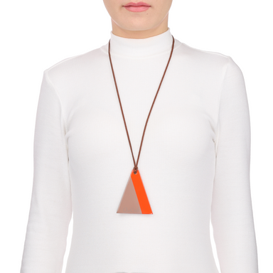 Horn & Lacquer Pendant #13713 - HORN JEWELRY