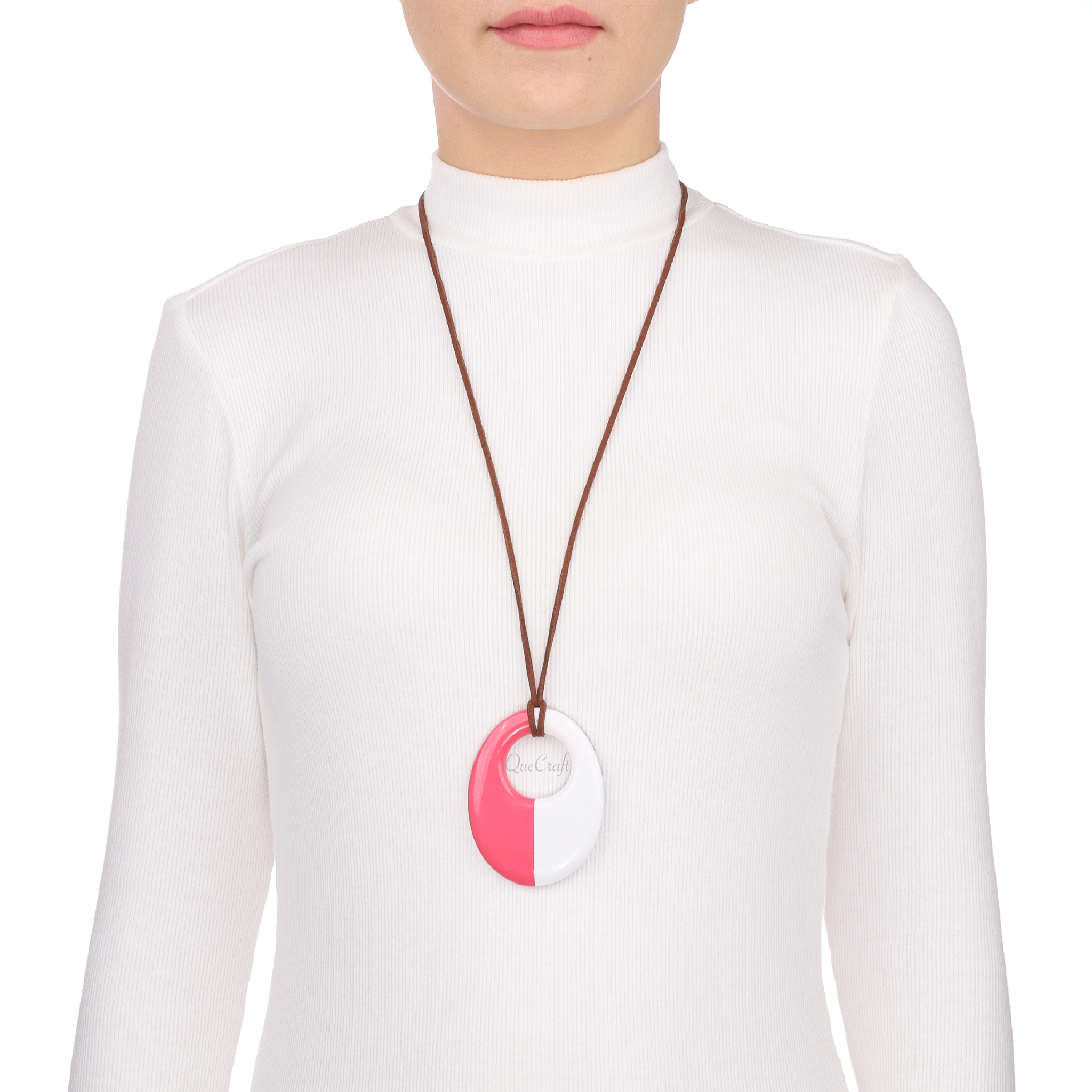 Horn & Lacquer Pendant #13718 - HORN JEWELRY