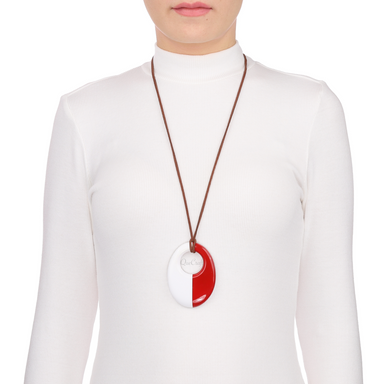 Horn & Lacquer Pendant #13719 - HORN JEWELRY