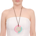 Horn & Lacquer Pendant #13906 - HORN JEWELRY