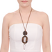 Horn & Wood Pendant #13923 - HORN JEWELRY