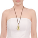 Horn & Lacquer Pendant #13933 - HORN JEWELRY