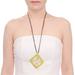 Horn & Lacquer Pendant #13942 - HORN JEWELRY