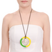 Horn & Lacquer Pendant #13950 - HORN JEWELRY
