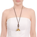 Horn & Lacquer Pendant #13953 - HORN JEWELRY
