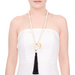 Horn & Stone Pendant #14137 - HORN JEWELRY