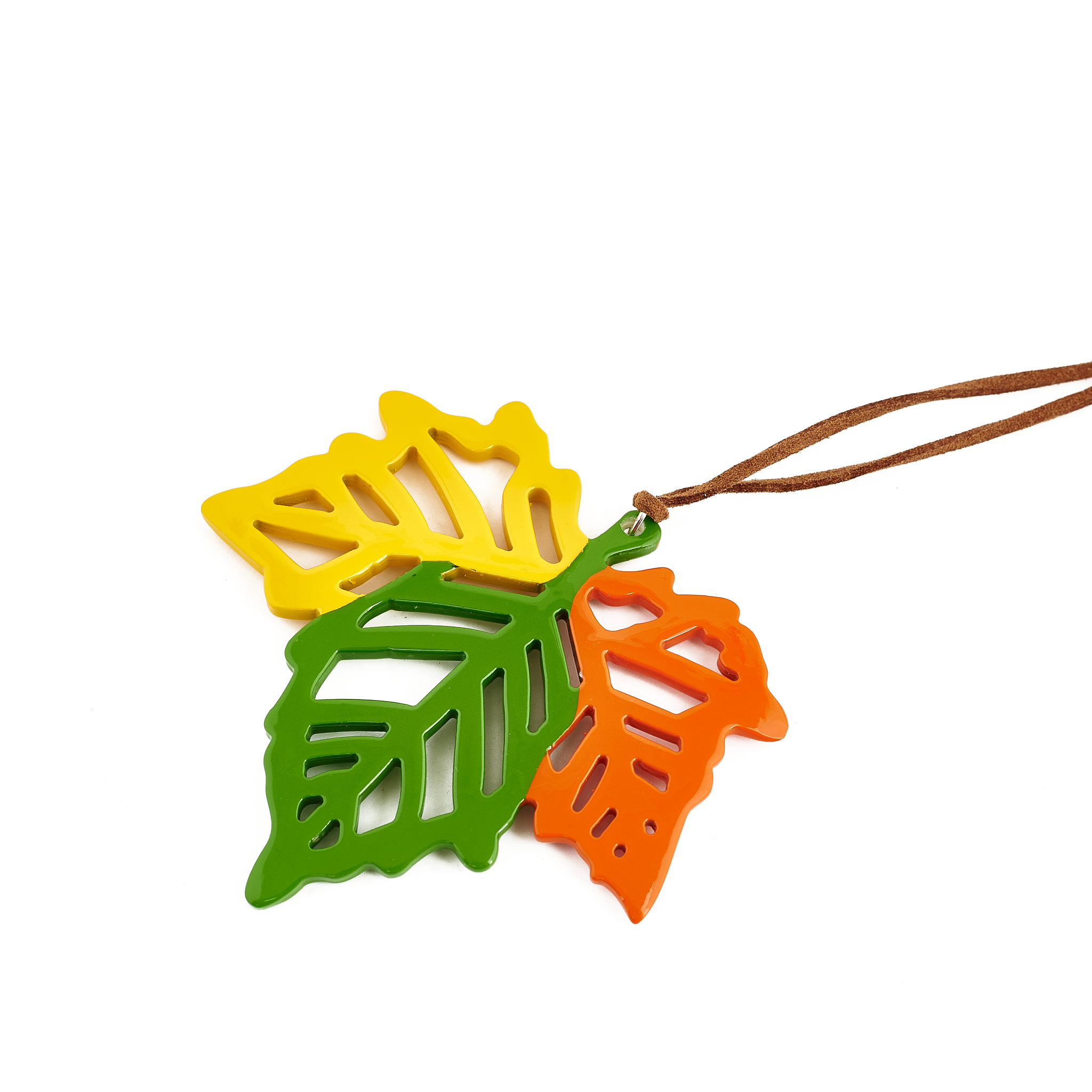 Horn & Lacquer Pendant #14237 - HORN JEWELRY