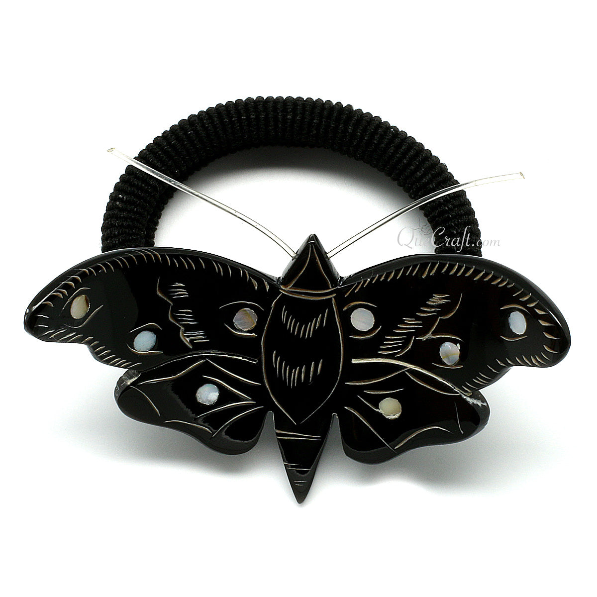 Horn & Shell Ponytail Holder #10729 - HORN JEWELRY
