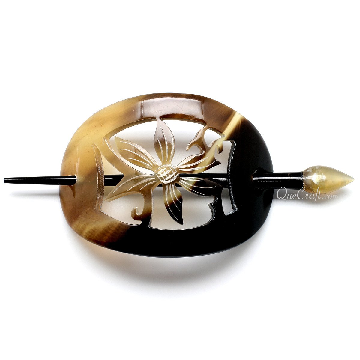 Horn Hair Barrette #10897 - HORN JEWELRY