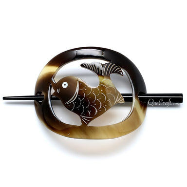 Horn Hair Barrette #10906 - HORN JEWELRY