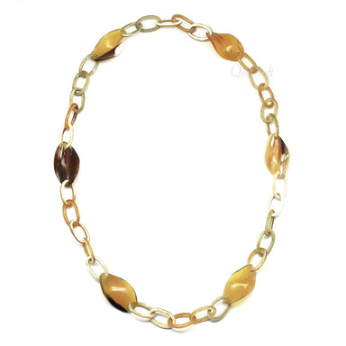 Horn Chain Necklace #4189 - HORN JEWELRY
