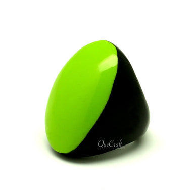 Horn & Lacquer Ring #13300 - HORN JEWELRY