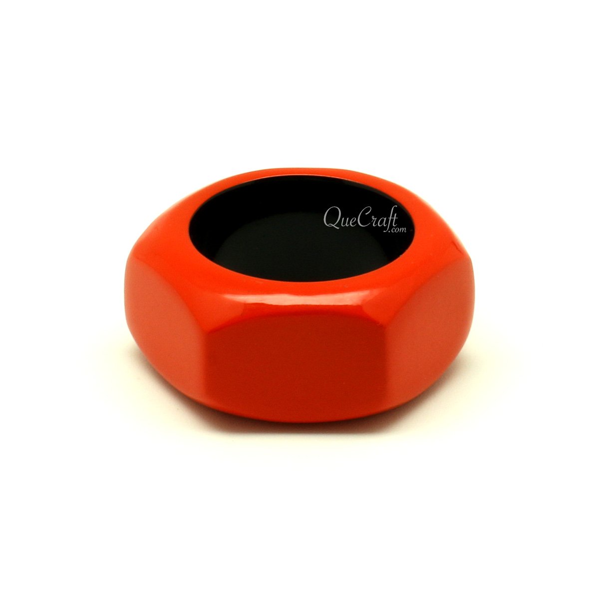 Horn & Lacquer Ring #13303 - HORN JEWELRY