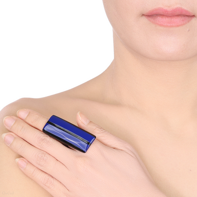 Horn & Lacquer Ring #13830 - HORN JEWELRY