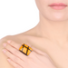 Horn & Lacquer Ring #13839 - HORN JEWELRY