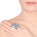 Horn & Lacquer Ring #13842 - HORN JEWELRY