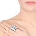 Horn & Lacquer Ring #13843 - HORN JEWELRY