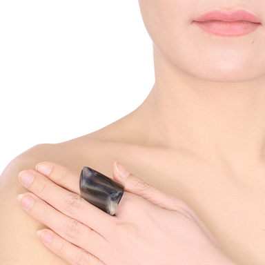 Horn Ring #13848 - HORN JEWELRY