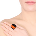 Horn & Lacquer Ring #13850 - HORN JEWELRY