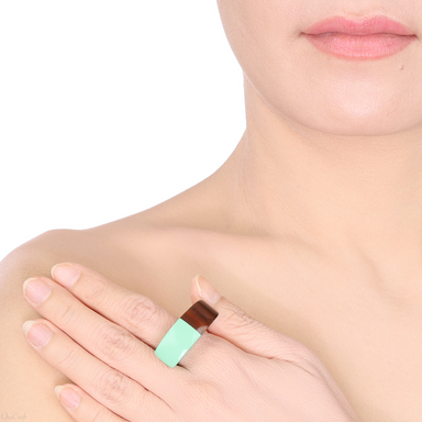 Horn & Lacquer Ring #13856 - HORN JEWELRY
