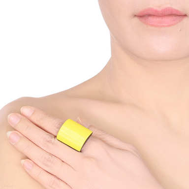 Horn & Lacquer Ring #13859 - HORN JEWELRY