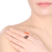 Horn & Lacquer Ring #13862 - HORN JEWELRY