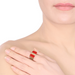 Horn & Lacquer Ring #13863 - HORN JEWELRY