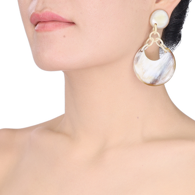 Horn Earrings #13874 - HORN JEWELRY