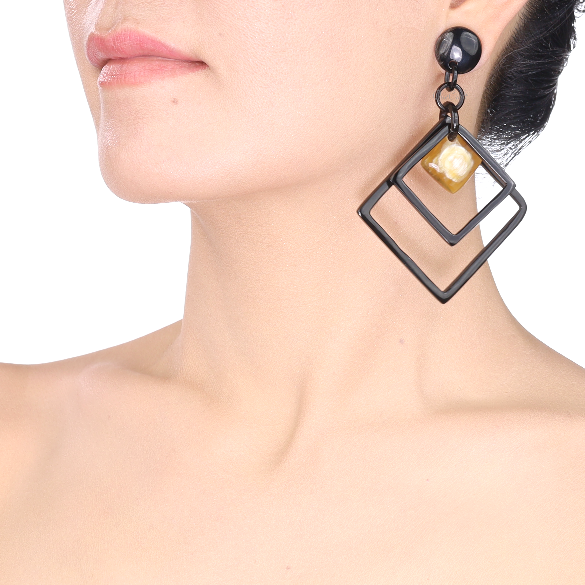 Horn Earrings #13878 - HORN JEWELRY