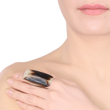 Horn Ring #13899 - HORN JEWELRY