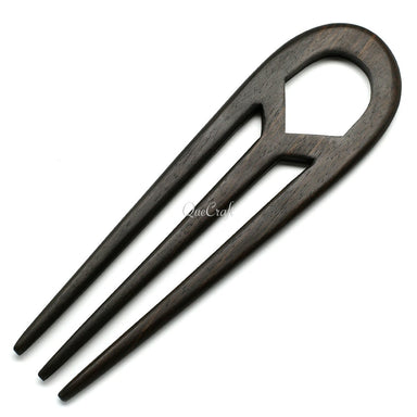 Ebony Hair Pin #10623 - HORN JEWELRY