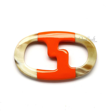 Horn & Lacquer Scarf Ring #12374 - HORN JEWELRY