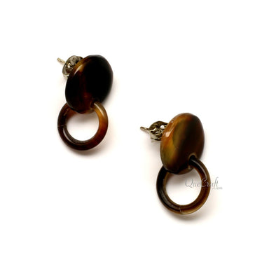 Horn Ear Studs #12384 - HORN JEWELRY