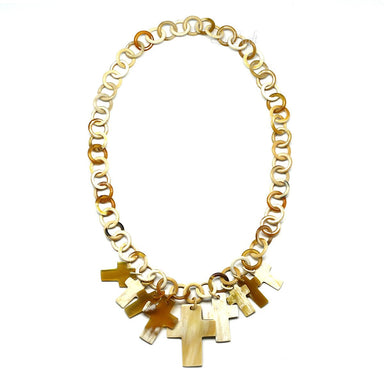 Horn Chain Necklace #9678 - HORN JEWELRY