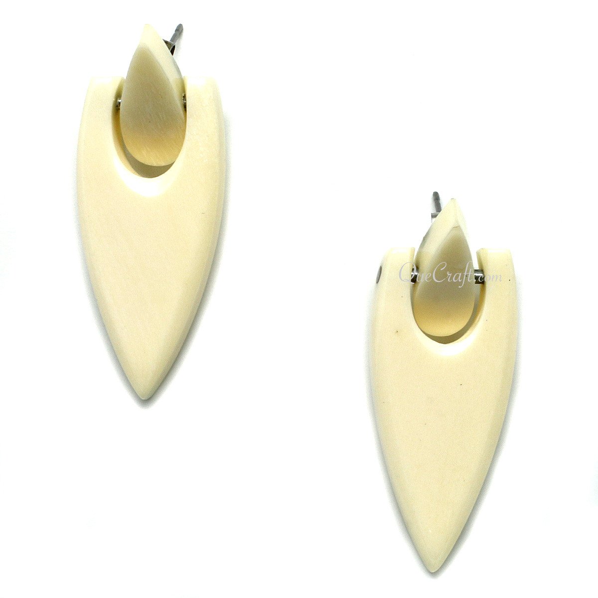 Bone Earrings #10379 - HORN JEWELRY