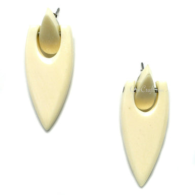 Bone Earrings #10379 - HORN JEWELRY