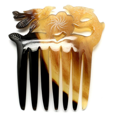 Horn Hair Comb #10465 - HORN JEWELRY