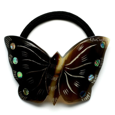 Horn & Shell Ponytail Holder #10710 - HORN JEWELRY